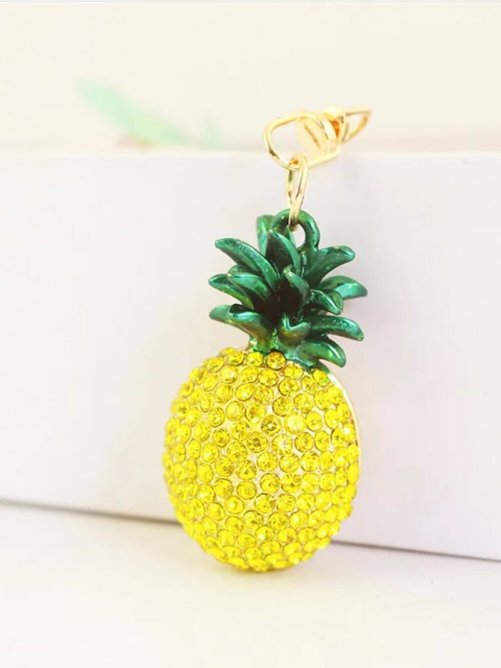 Pineapple Crystal Keychain / Bag Charm